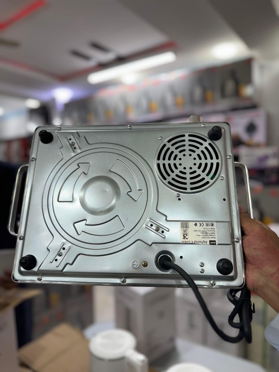 Portable 220V AC Electric Stove – Solar Inverter-Based Cooking Solution Infrared | RAF R-8003 Electric Stove – 3500W