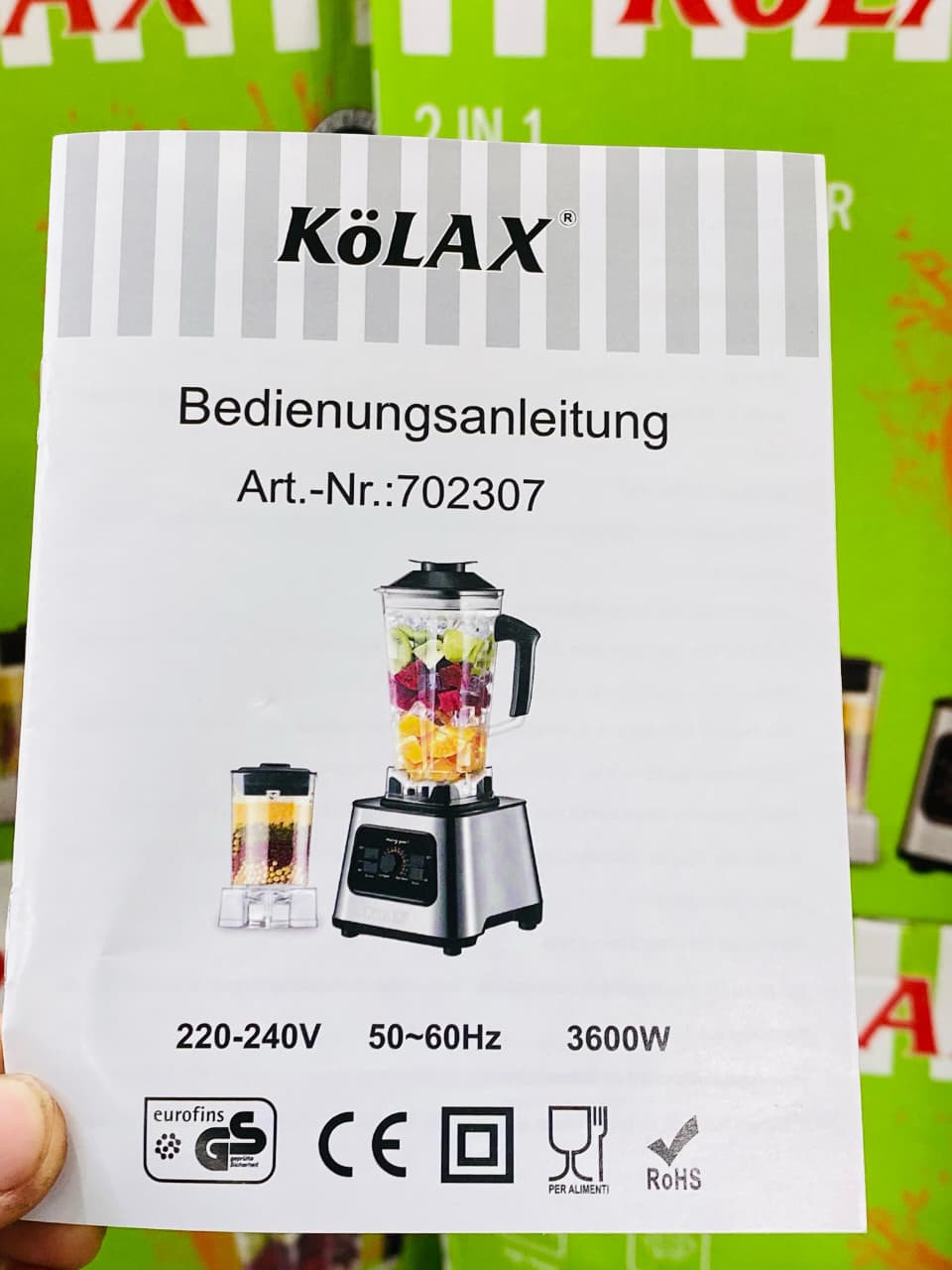 KoLAX 2 in 1 Blender & Grinder