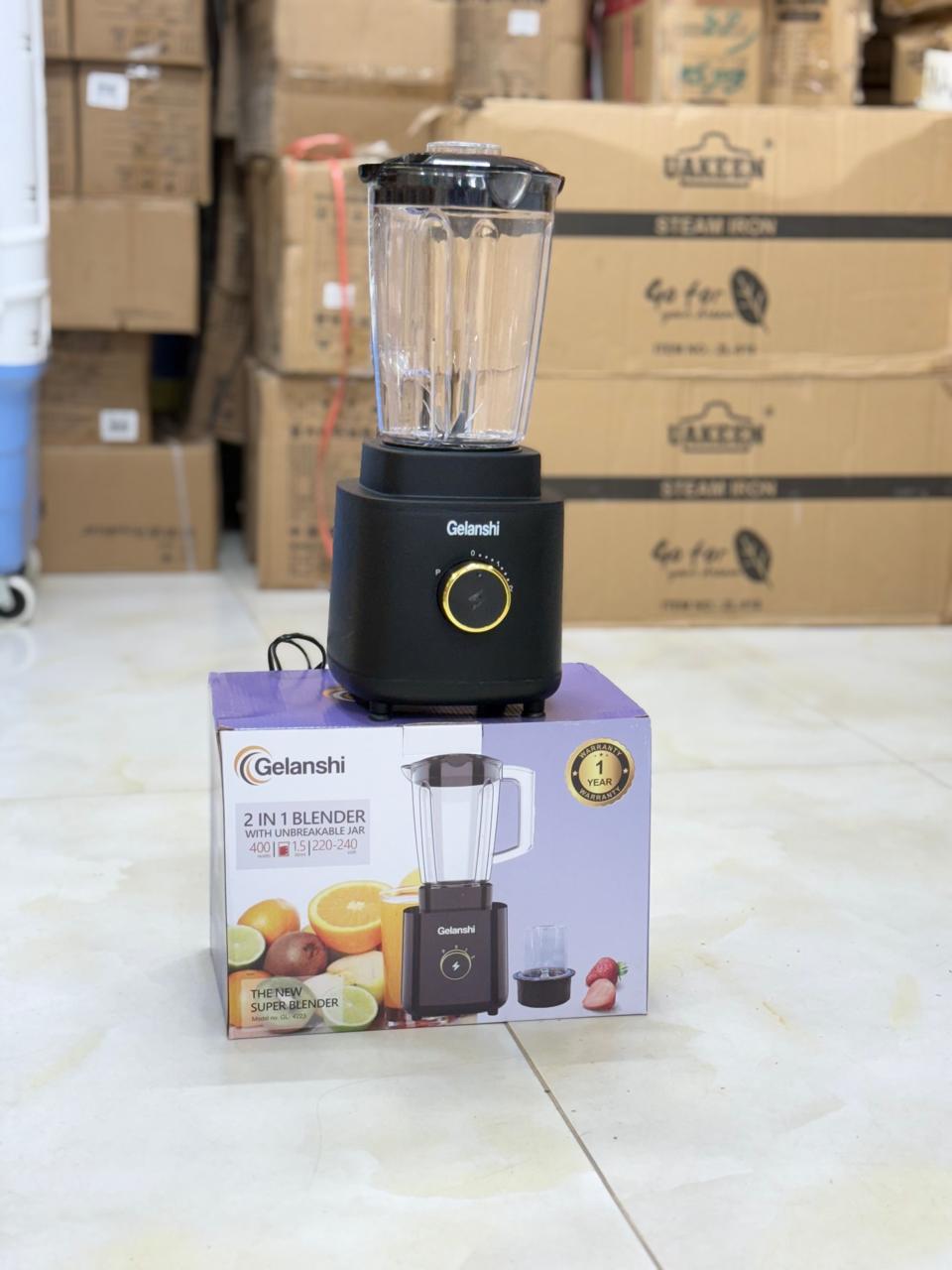 Gelanshi 2&1 blander Juicers restock 1.7 Liter  Size 1.7 Liter capacity jug