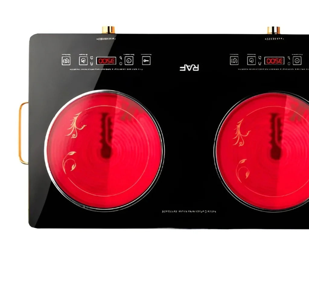 RAF Electric & solar Infrared Cooker R.8808 Double Burner 7000 Watts