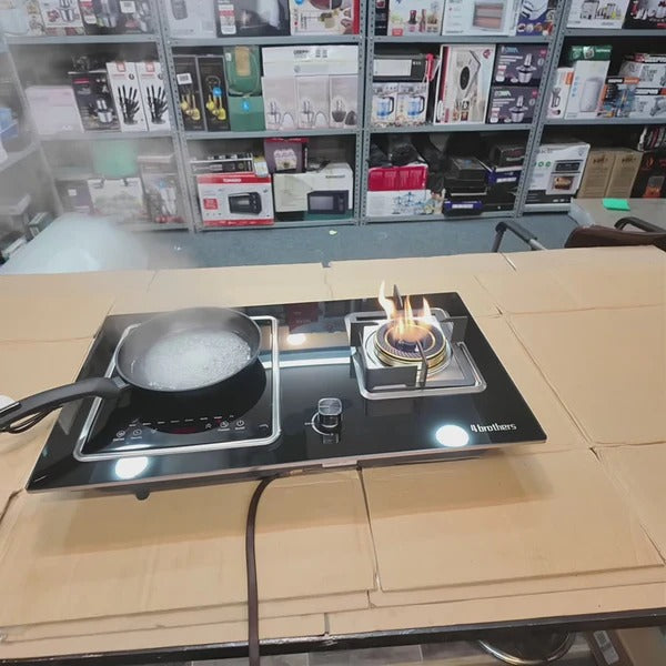 2-in-1 Gass & Induction Cooker - Lot Imported